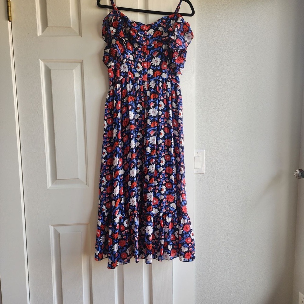 NEW Kate spade silk floral midi dress size 8 - Picture 4 of 6